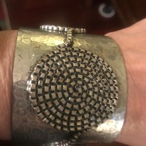 Wide adjustable Cuff Bracelet